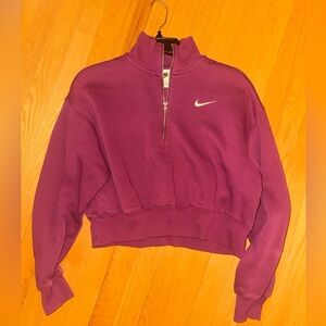 Nike cropped quarter zip